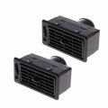 4 Pcs Black Heat Ac Air Exhaust Vent Dash Ventilation Outlet For Car Rv Atv Truck Trailer Plastic 120x60x80mm