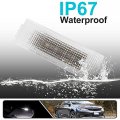 2pcs White Led Footwell Luggage Glove Box Lights Courtesy Interior Storage Compartment Light For Jeep Cherokee Kl Chrysler 200