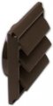 2677b Dryer Vent Face Plate Louvered Brown 4 In Pack Of 12 