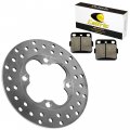 Caltric Front Brake Disc Rotor Compatible With Honda Rancher 420 Trx420fa 4x4 At 2010 2011 2012 2013 2014 Pads
