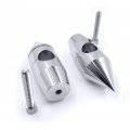 Xkh- Motorcycle 1 Inch Spike Risers Compatible With V Star 650 Classic Custom Silverado Road Chromed B00y5na9ig