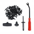 Hoypeyfiy 60pcs Fender Flare Blind Rivet 6506007aa 68039280-aa Bumper Shield Retainer Clip Rocker Moulding Clips Replacement