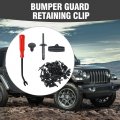 Hoypeyfiy 60pcs Fender Flare Blind Rivet 6506007aa 68039280-aa Bumper Shield Retainer Clip Rocker Moulding Clips Replacement
