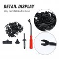 Hoypeyfiy 60pcs Fender Flare Blind Rivet 6506007aa 68039280-aa Bumper Shield Retainer Clip Rocker Moulding Clips Replacement