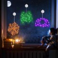 Joomer Halloween Window Lights 3 Pack Of Green Spider Purple Bat And Orange Web Battery Operated With Suction Cup Timer 