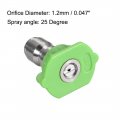 Uxcell Pressure Washer Spray Nozzle Tips 1 4 Stainless Steel Flat Fan 2 Pcs 25 Degree 2mm Orifice Diameter