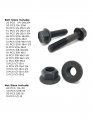 Grade 8 Hex Cap Flange Frame Bolt Black Phos Locking Nuts Assortment Kit 351 Pieces