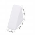 Uxcell Shelf Cabinet Door 90 Degree Plastic Corner Braces 4 Holes Angle Brackets With Cover Cap 10 Pcs