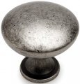 Cosmas 50 Pack 5305wn Weathered Nickel Traditional Round Solid Cabinet Hardware Knob 1-1 4 Diameter 