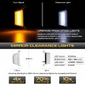 Switchback White Amber Led For Chevy Silverado Gmc Sierra 1500 2500hd 3500hd Chrome Towing Mirror Backup Clearance Turn Signal
