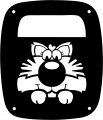 Jeeptails Fuzzy Cat Designtail Lamp Light Covers For Jeep Wrangler Yj And Tj Black Set Of 2 