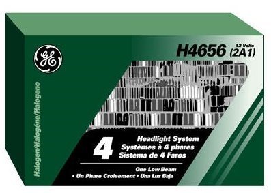 H4656 Automotive Low Beam Sealed Halogen Headlight Bulb 18533 6 Pack For Cars