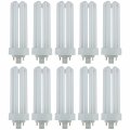 Cfl Plug-in Plt 4 Pin Triple Tube Light 32 Watts Gx24q3 Base 2400 Lumens 3500k Neutral White 10 Pack Plt32 E Sp35k 10pk 