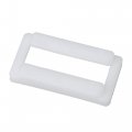 White Rectangular Shaped Toilet Seat Hinge Bolts Nuts Cover Square Frame Screws Pack Of 2 