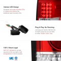 Red Lens Premium Led Tail Light Assembly Full-led License Plate Lamp Housing Replacement Bundle For 2009-2014 Ford F150 Pickup