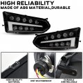 Sautvs Led Headlights For Polaris Ranger 570 Mid Size Head Lights Front Lamps With Turn Signal Drl Halo Rings Mid-size Diesel