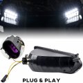 Sautvs Led Headlights For Polaris Ranger 570 Mid Size Head Lights Front Lamps With Turn Signal Drl Halo Rings Mid-size Diesel