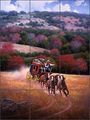 Western Art Ceramic Tile Mural Backsplash Behind Schedule By Jack Sorenson 12 75 X 17 4 25 Tiles 
