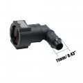 X Autohaux 11 80mm Id10 Sae 3 8 Fuel Line Nylon Hose Pipe Quick Release 90 Degree Female Connect Connector For Car