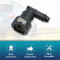 X Autohaux 11 80mm Id10 Sae 3 8 Fuel Line Nylon Hose Pipe Quick Release 90 Degree Female Connect Connector For Car