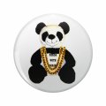 1080 Graphics Panda With Chains Key Chain Double Sided Stainless Steel Keychain 