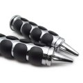 Smt- 1pair 1 25mm Chrome Handlebar Grips For H-d Xl Softail Dyna Touring P N Trhb114-j-25