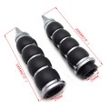 Smt- 1pair 1 25mm Chrome Handlebar Grips For H-d Xl Softail Dyna Touring P N Trhb114-j-25