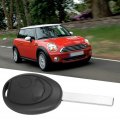 Qiilu Replacement Car Remote Key Fob Case 2 Buttons Shell Cover Fit For Mini One Cooper S R50 Black