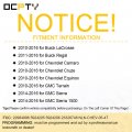 Ocpty 1x Uncut Ignition Key No Chip Replacement For Chevy Silverado Camaro Cruze Equinox Tahoe Gmc Terrain Sierra Buick Series