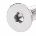 Uxcell M5x12mm Flat Head Machine Screws Inner Hex Screw 304 Stainless Steel Fasteners Bolts 40pcs