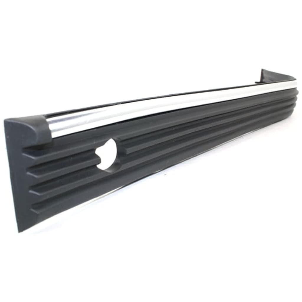 Front Bumper Trim For Gmc C2500 C3500 1988 2000 Driver And Passenger Side Pair Black Plastic With Chrome Strip Replaces