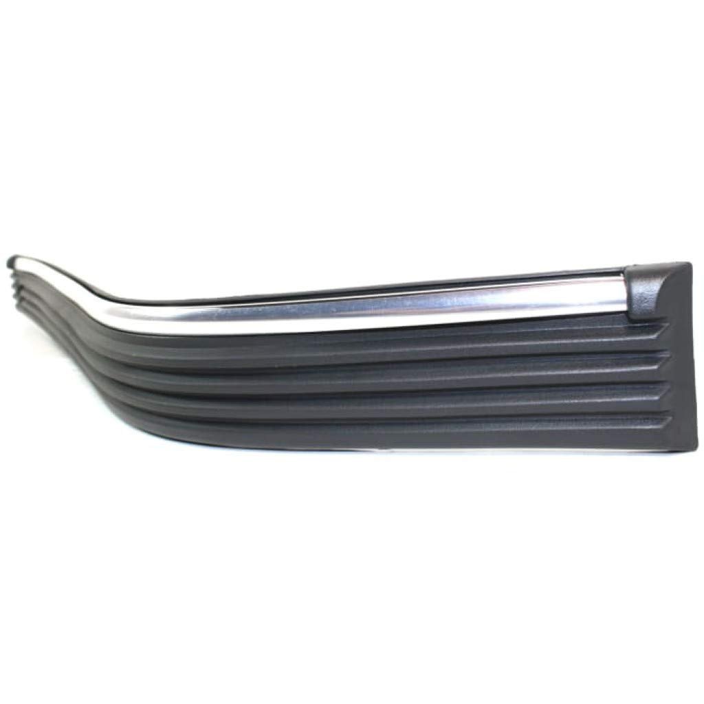 Front Bumper Trim For Gmc C2500 C3500 1988 2000 Driver And Passenger Side Pair Black Plastic With Chrome Strip Replaces