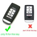 2 Pack Silicone 5 Button Smart Key Fob Cover Case With Keychain For Acura Ilx Tlx Rlx Rdx Mdx Black Pink Protector Engine Start