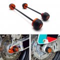 Httmt- Gzsp-k7-004- Front Rear Axle Slider Wheel Fork Crash Protector Compatible With Duke 790 2018-2019 Orange