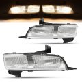 Pair Fog Lights For 2006 To 2011 Cadillac Dts Front Bumper Clear Lens Lamp Replacement Gm2592159 Gm2593159 Driver And Passenger 