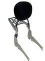 Detachable Sissy Bar W Backrest Luggage Rack For 00 Yamaha V-star 1100 Round