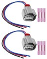 2 Pcs H13 9008 Headlight Connector Wire Harness Fit For Ford F150 2004 2005 2006 2007 2008 2009 2010 2011 2012 2013 2014 2015 