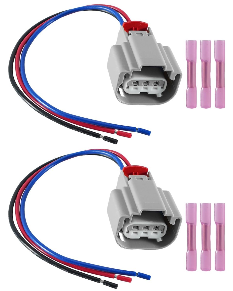 2 Pcs H13 9008 Headlight Connector Wire Harness Ford F150 2004 To 2019 Copper Wiring Cable Assembly For Bulb Systems