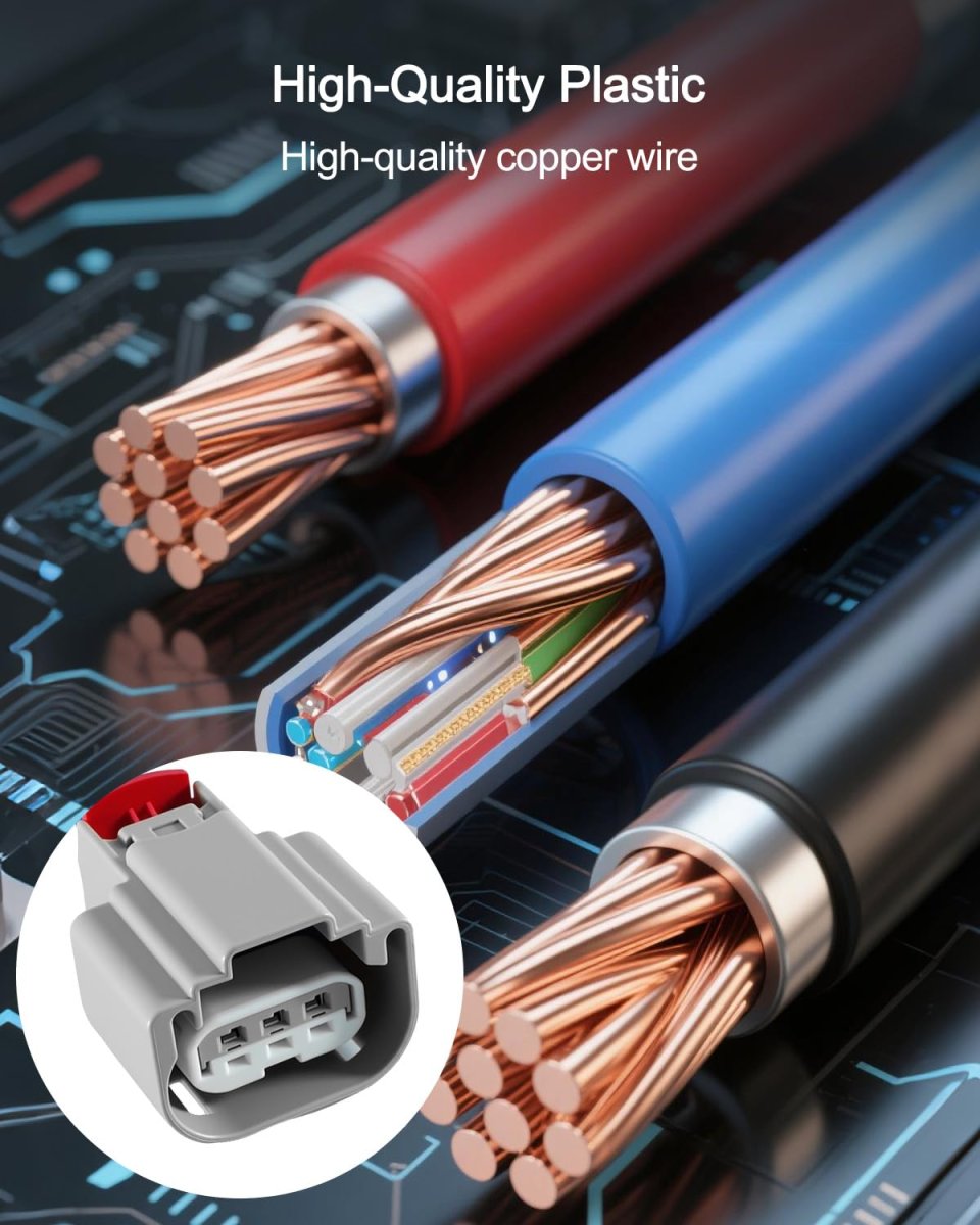 2 Pcs H13 9008 Headlight Connector Wire Harness Ford F150 2004 To 2019 Copper Wiring Cable Assembly For Bulb Systems