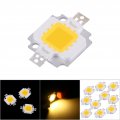 Qiilu Led Chip Light 12v Cob Aluminum Support 10pcs 10w Smd Dc 9a 10v For Lamp Flood Bulb Replacement Warm White Warm