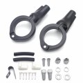 Motorcycle Front Matte Black Turn Signal Relocation Kit For H-d Harle Fxd Dyna 2008-2017 P N Mt224-023-cd