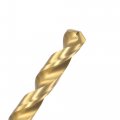 Uxcell High Speed Steel Straight Shank Twist Drill Bit Fully Ground Titanium Coated 4 4mm Diameter 80mm Total Length 40mm 2 Pcs