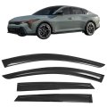 Window Visors Rain Guards For 2025 2026 Kia K4 Smoke Tinted Acrylic Side Wind Deflectors Tape On Design 4 Piece Set 
