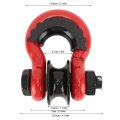 2pcs D Ring Shackle Heavy Duty Off Road Recovery With Pulley For Truck Tractor Atv