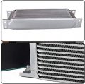 30 Row An10 Universal Engine Aluminum Transmission Oil Cooler Kit With Thermostat 80 Deg Adapter Silver 
