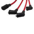 Spark Plug Wire Set For Honda Civic Del Sol 92-00 Eg Ek Ej D15 D16 Spiral Core Red By Grabote