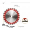 Shdiatool 14 Inch Concrete Saw Blade With Laser Welded Premium Turbo Segments Dry Or Wet Cutting