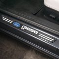 Ipick Image For Ford F-250 Real Carbon Fiber 4 Pcs Universal Door Sill Step Protector Guard Decal Plates Plate
