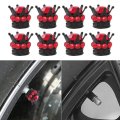 8 Pack Universal Chrome Crown Tire Valve Stem Caps Bling Handmade Crystal Rhinestone Car Wheel Tires Rim Covers Waterproof For