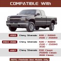 Hecasa Tail Lights Compatible With 2003-2007 Chevy Silverado 1500 2500 3500 W Bulb And Harness Rear Lamp Set Replacement For
